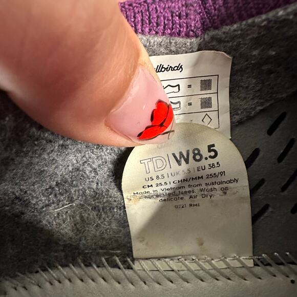 ALLBIRDS Women's Tree Dasher Running Shoes Size 8.5 In Alpha/Bright White - Picture 10 of 10